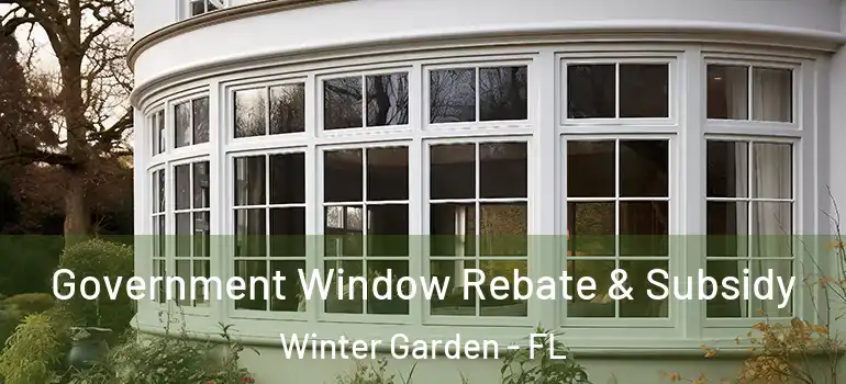  Government Window Rebate & Subsidy Winter Garden - FL