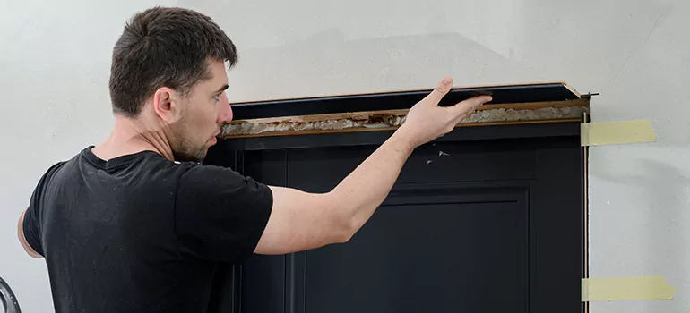 Wood Door Hole Repair in Winter Garden, FL